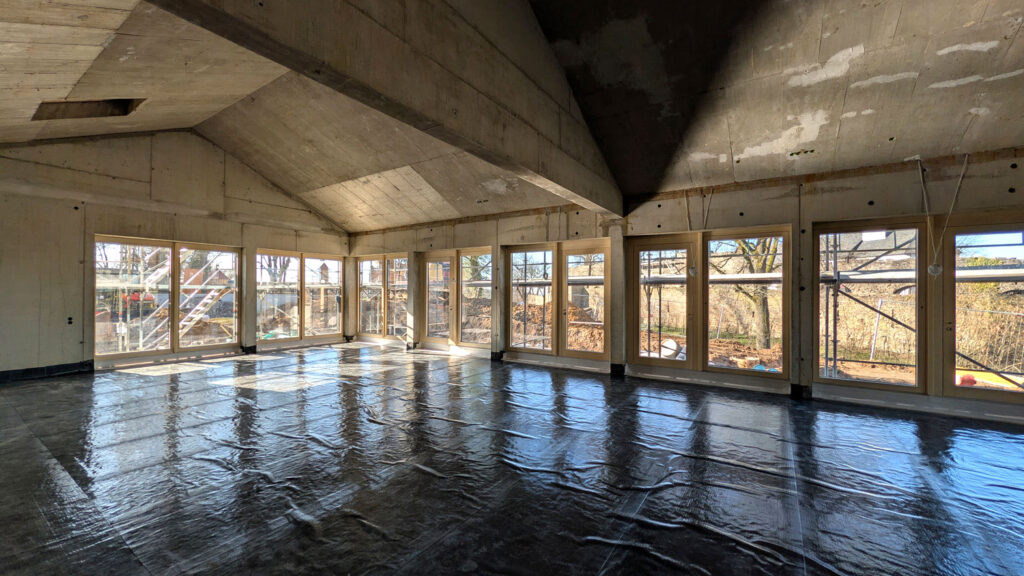 Der Saal im KHH im Rohbau